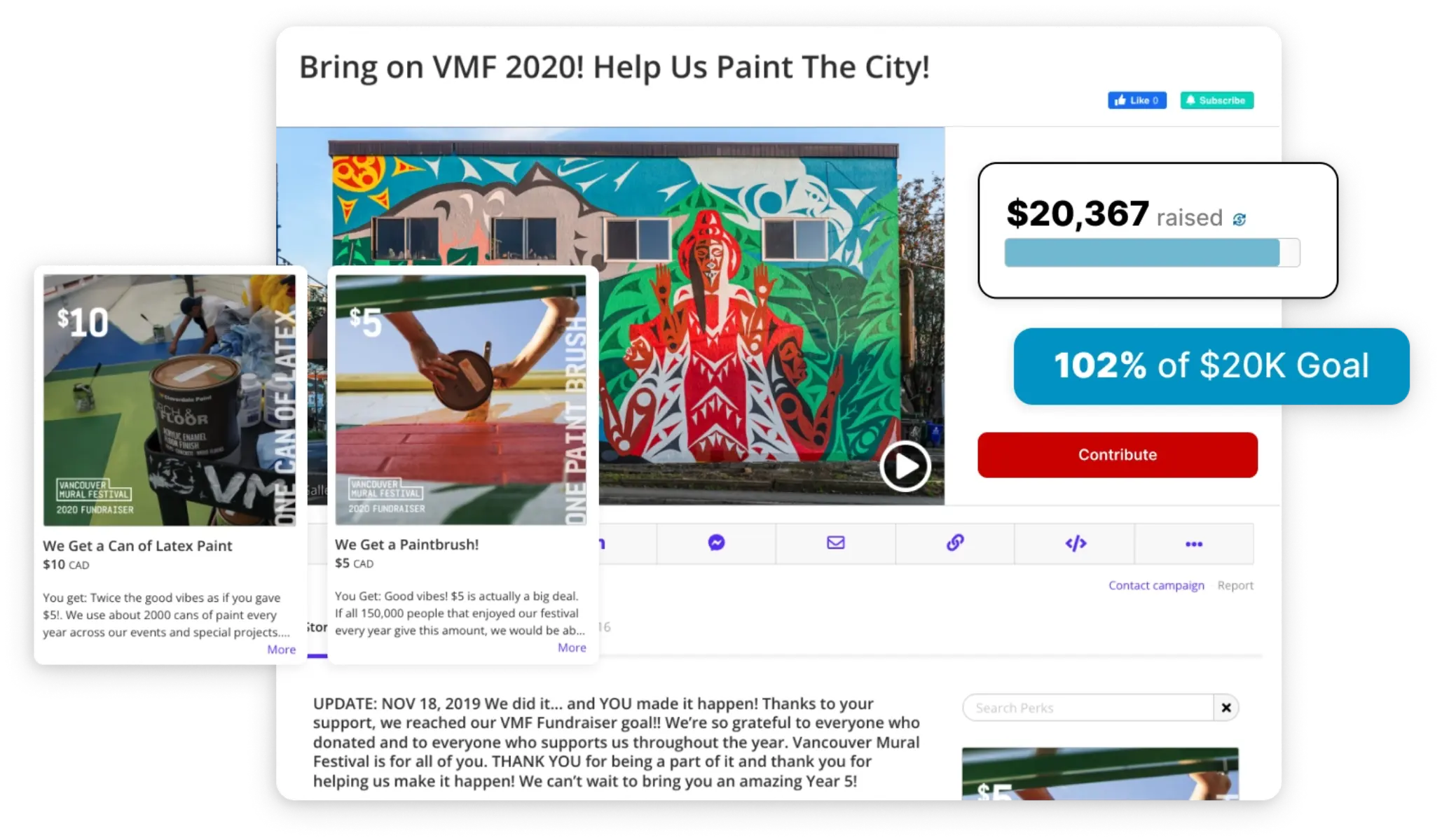arts fundraiser VMF